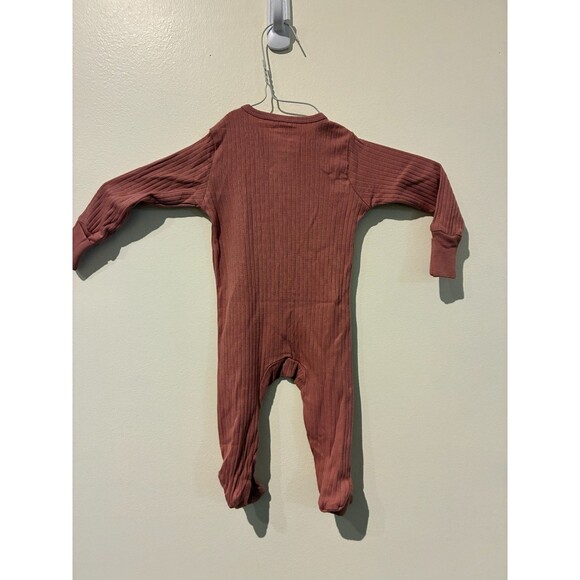 NWOT Member's Mark Dark Pink 100% Organic Cotton Sleeper - 3M - Picture 2 of 3